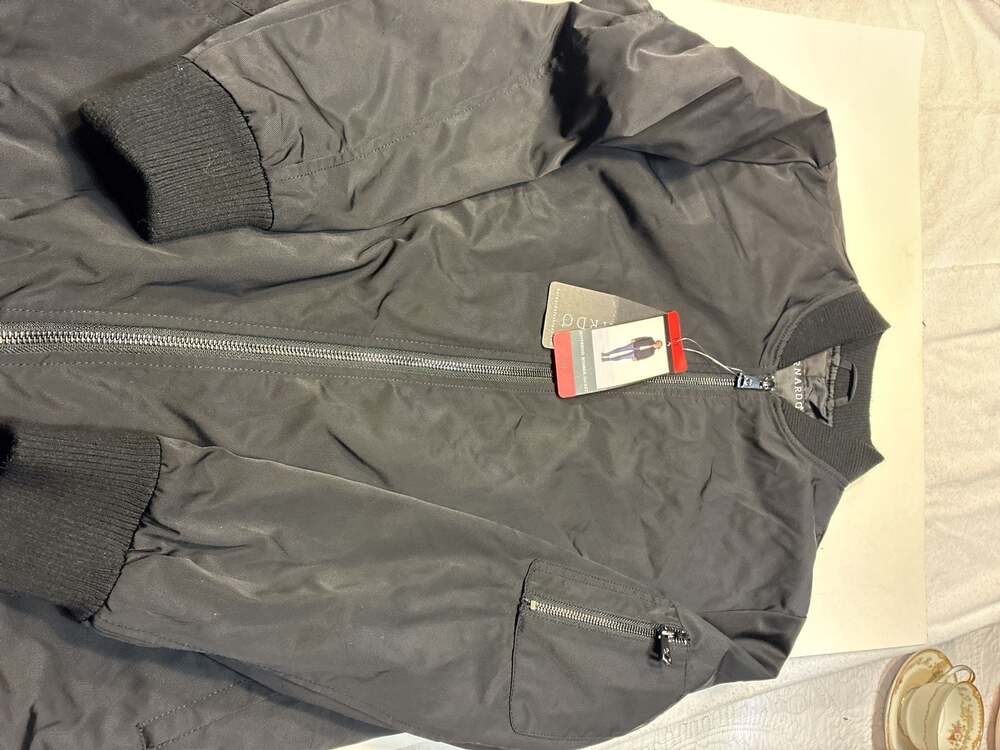 Bernardo Women's Boyfriend Bomber Jacket in Black